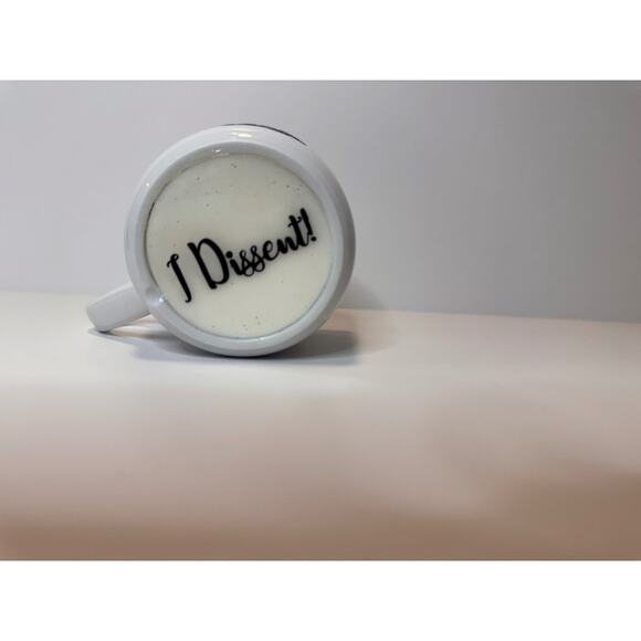 I Dissent! Ruth Bader Ginsburg inspired mug RBG, Dissent Collar, Supreme Court - Picture 2 of 2